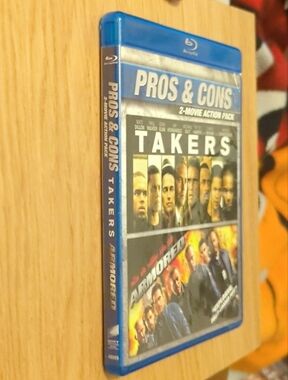 Blu-ray Pros & Cons / Takers 2-Movie Pack - Blue Case